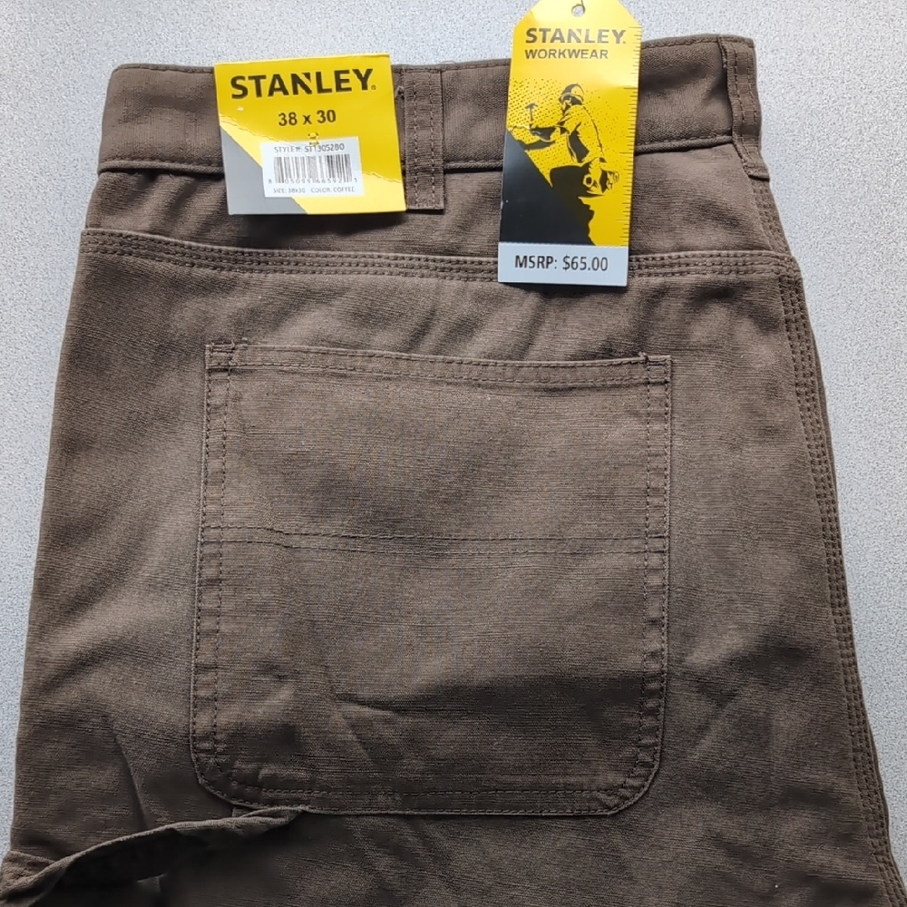 Stanley Dark Brown Workwear Trousers